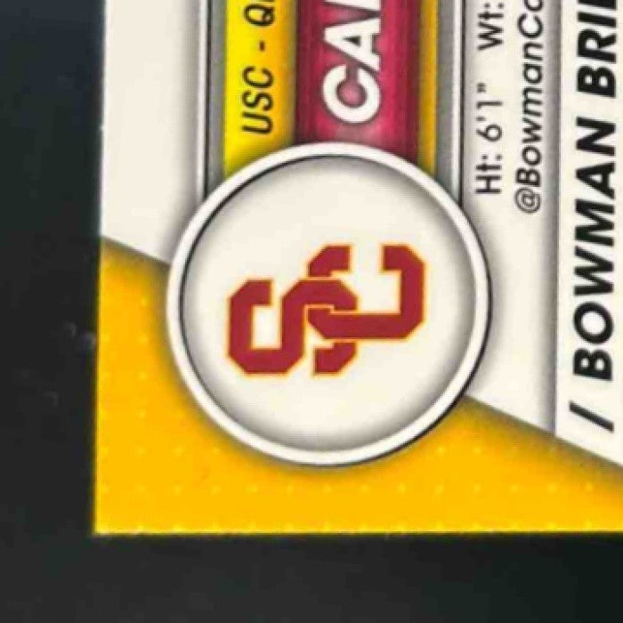 2023 Bowman University Chrome Caleb Williams X Fractor #1 USC Trojans - Sports Cards