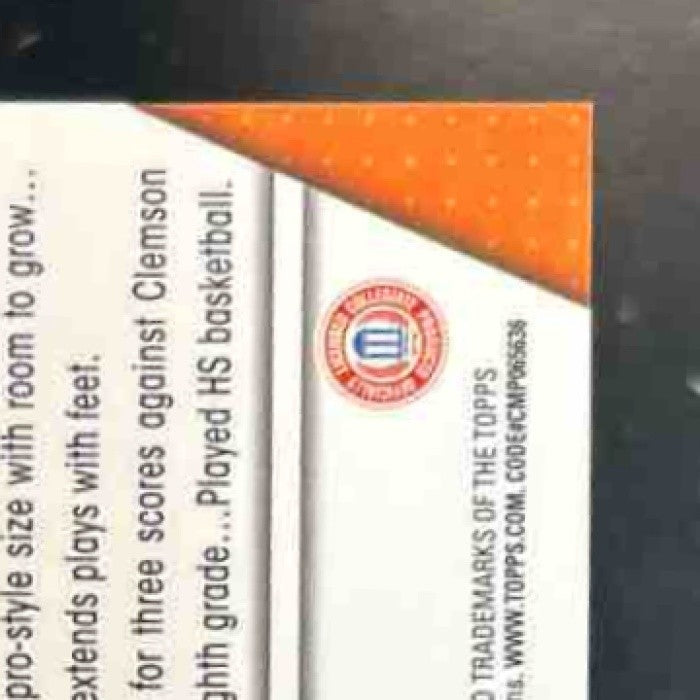 2023 Bowman University Chrome Christopher Vizzina Prospect Auto Clemson Tigers - Sports Cards