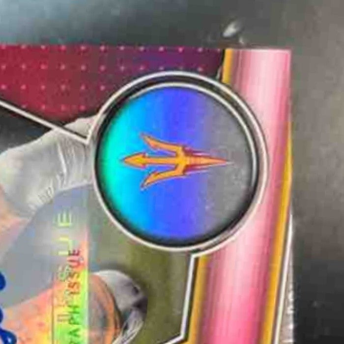 2023 Bowman University Chrome Elijah Badger Prospect Auto Refractor 49/499 #11 - Sports Cards