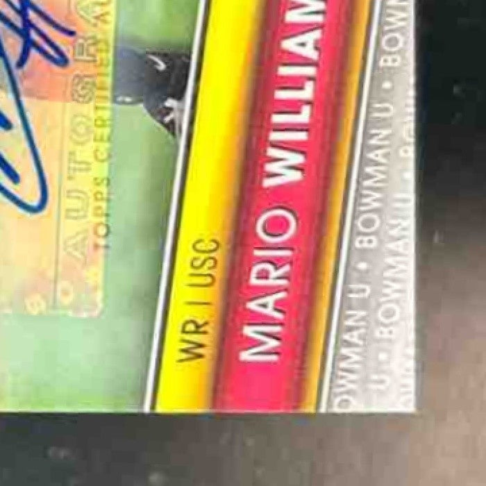 2023 Bowman University Chrome Mario Williams Prospect Auto #184 USC Trojans - Sports Cards