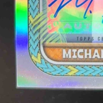 2023 Bowman University Chrome Michael Penix Jr. The Big Kahuna Auto 3/150 Rookie - Sports Cards