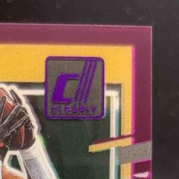 2023 Clearly Donruss Kendre Miller Rated Rookie Auto Purple 128/175 #72 RC - Sports Cards