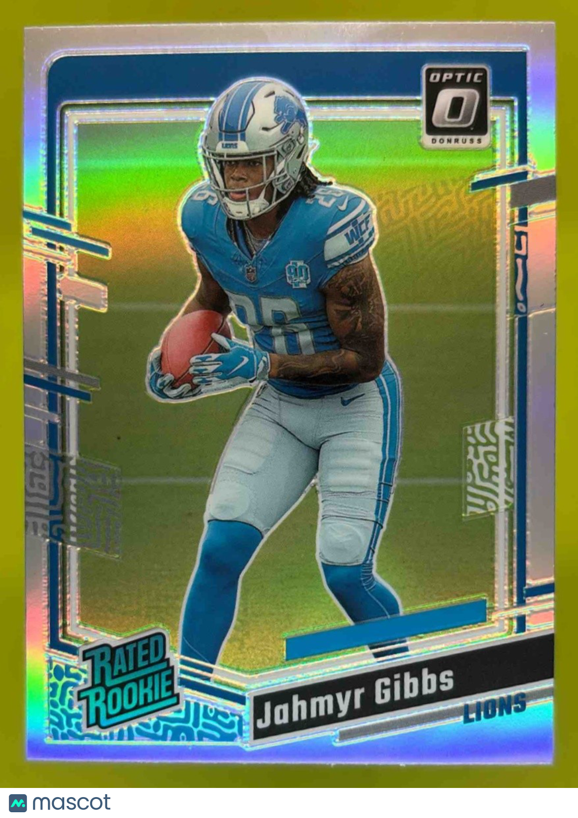 2023 Donruss Optic Jahmyr Gibbs Holo Prizm #236 RC Rated Rookie Detroit Lions - Sports Cards