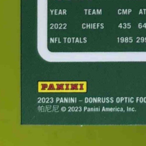 2023 Donruss Optic Patrick Mahomes II Blue Stars Prizm #93 Kansas City Chiefs - Sports Cards