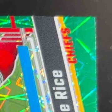 2023 Donruss Optic Rashee Rice Green Velocity Prizm #257 RC Rated Rookie Chiefs - Sports Cards