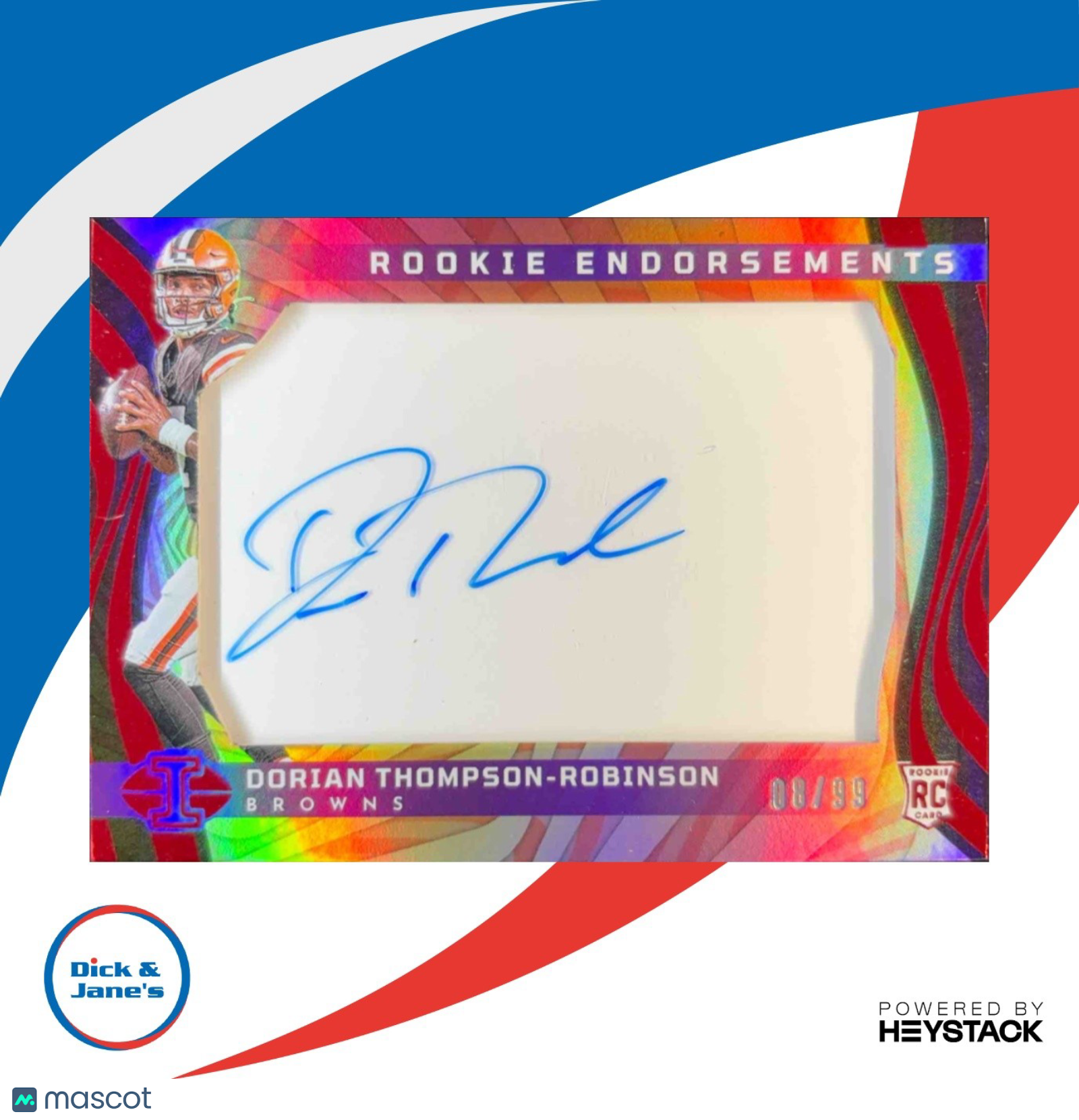 2023 Illusions Dorian Thompson-Robinson Rookie Endorsements Red 8/99 Auto RC - Sports Cards