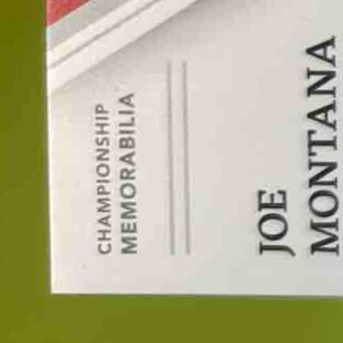 2023 Immaculate Collection Joe Montana Championship Memorabilia /99 MEM 49ers - Sports Cards