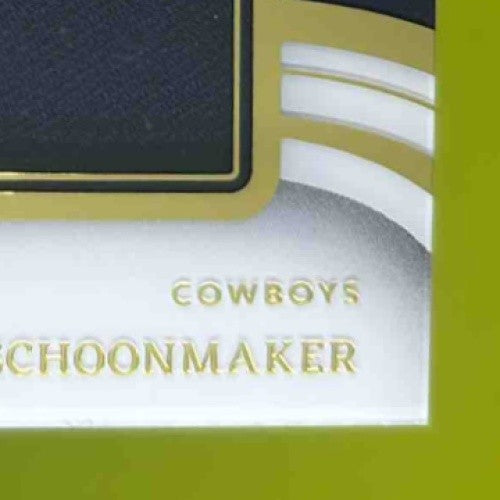 2023 Immaculate Collection Luke Schoonmaker Clearly Rookie Jerseys /99 RC Dallas - Sports Cards