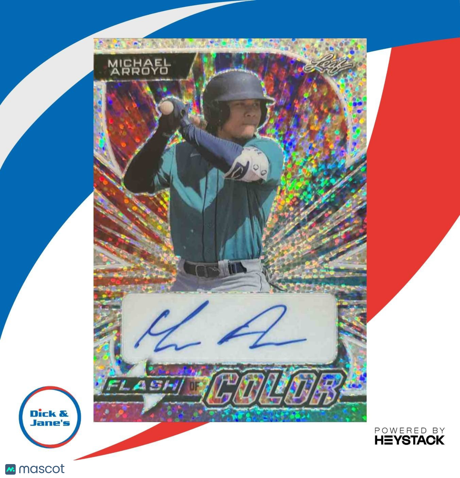 2023 Leaf Eclectic Michael Arroyo Flash of Color /5 #FC-MA1 Auto - Sports Cards