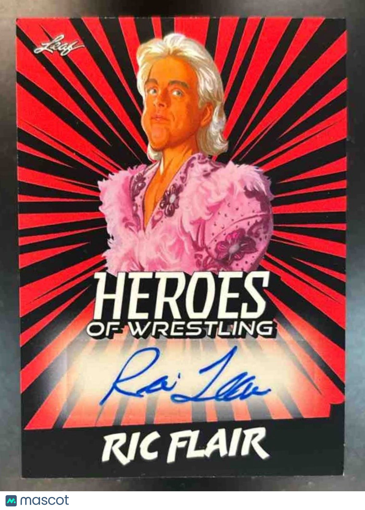 2023 Leaf Heroes of Wrestling Ric Flair Auto Red #BA-RF3 - Sports Cards