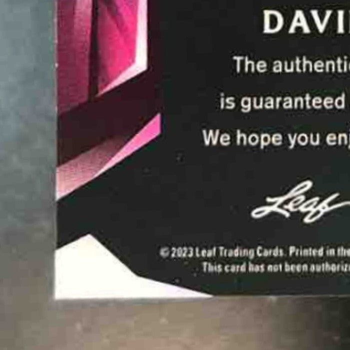 2023 Leaf Metal David Justice Auto /4 #BA-DJ1 - Sports Cards