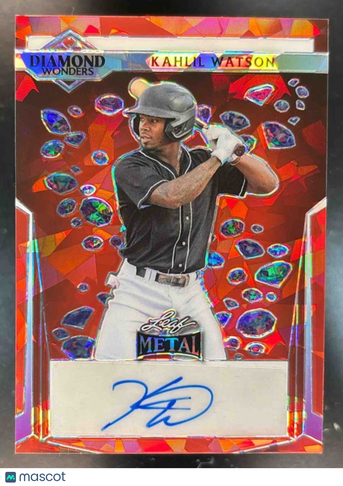 2023 Leaf Metal Kahlil Watson Diamond Wonders Auto 1/1 #DW-KW1 - Sports Cards