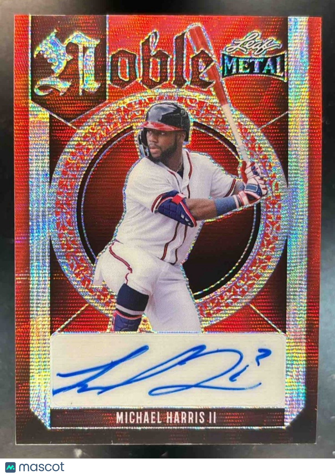 2023 Leaf Metal Michael Harris II ’Noble’ Auto /3 #N-MH1 RC - Sports Cards