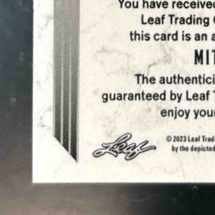 2023 Leaf Metal Mitch Jebb Noble Auto /8 #N-MJ1 - Sports Cards