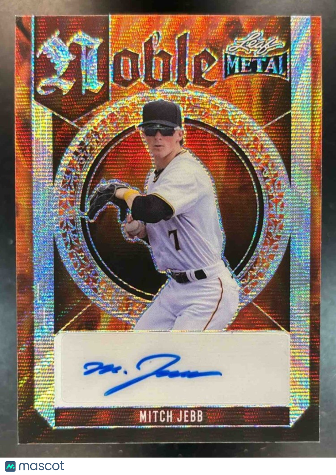 2023 Leaf Metal Mitch Jebb Noble Auto /8 #N-MJ1 - Sports Cards
