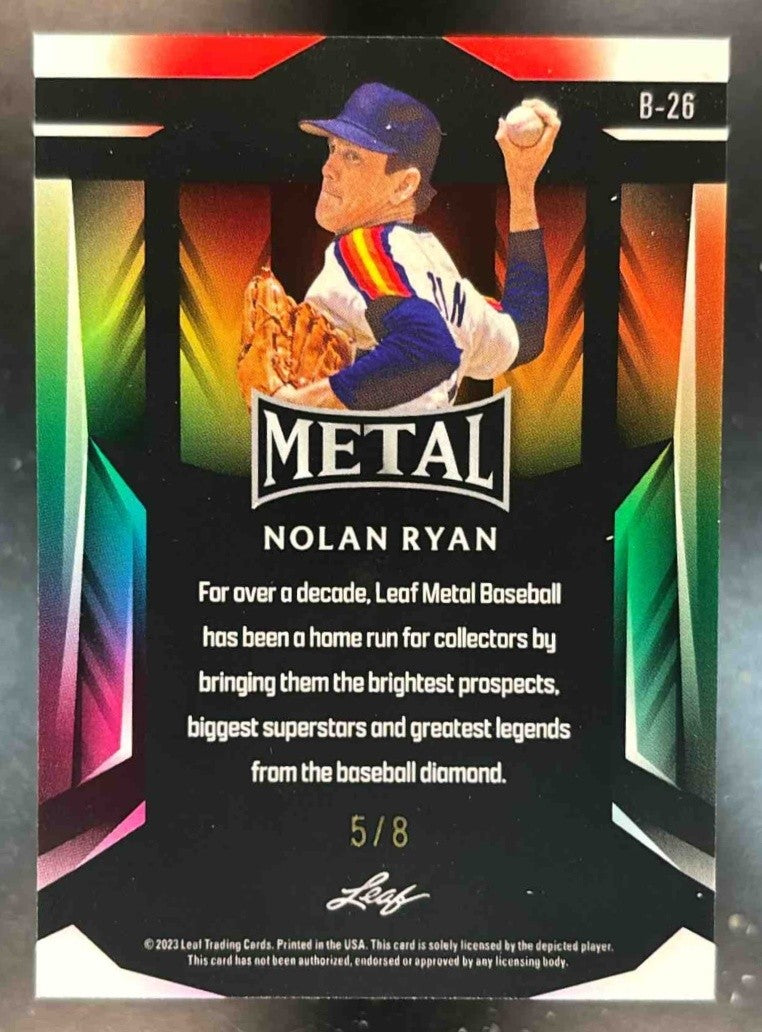 2023 Leaf Metal Nolan Ryan /8 #B-26 - Sports Cards