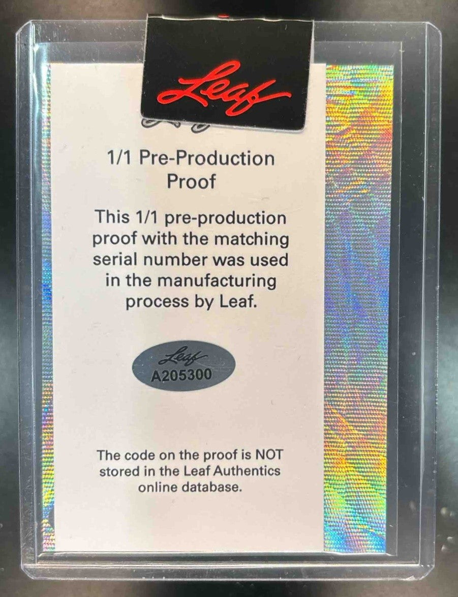 2023 Leaf Metal Thayron Liranzo Pre Production Proof 1/1 Auto - Sports Cards