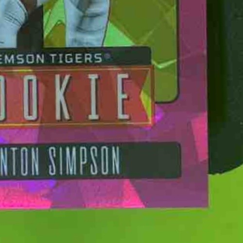 2023 Legacy Trenton Simpson Premium Edition Diamond Mini 5/5 #184 RC Tigers - Sports Cards