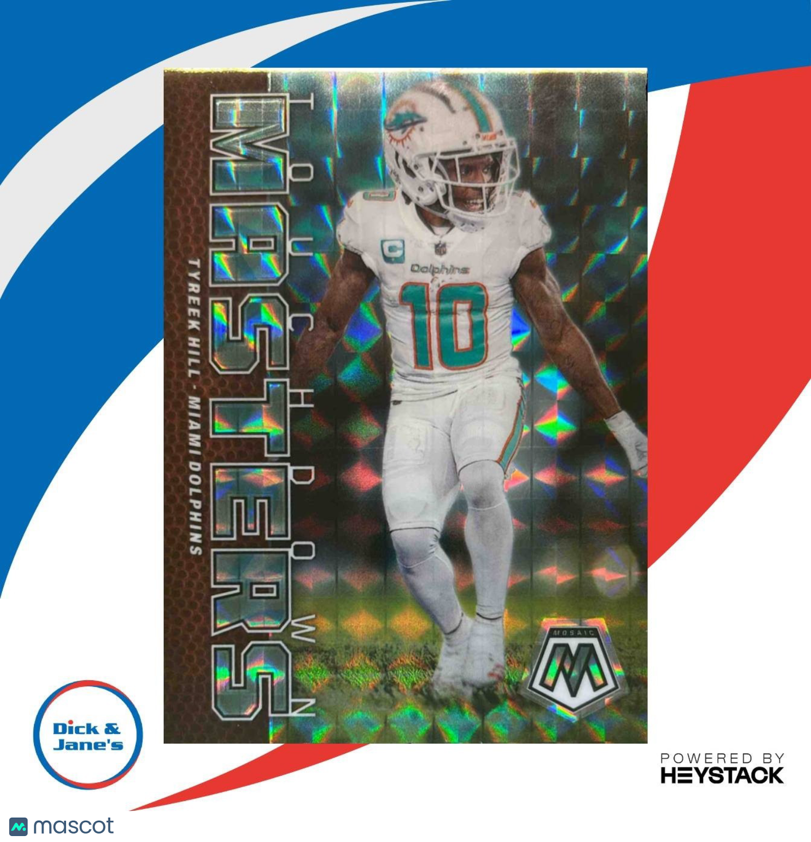 2023 Mosaic Tyreek Hill Touchdown Masters Blue Reactive 96/99 Miami Dolphins - Sports Cards