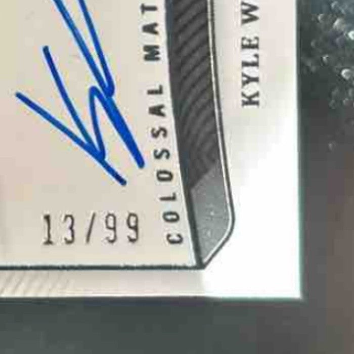 2023 National Treasure Kyle Weatherman Colossal Material Signatures /99 MEM Auto - Sports Cards