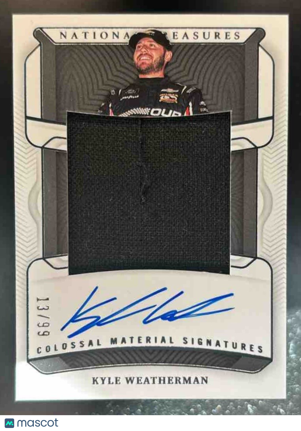 2023 National Treasure Kyle Weatherman Colossal Material Signatures /99 MEM Auto - Sports Cards