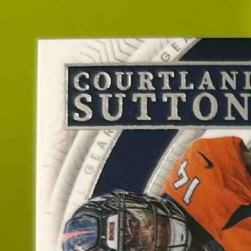 2023 National Treasures Courtland Sutton Russell Wilson NFL Combo Materials /99 Sports Cards
