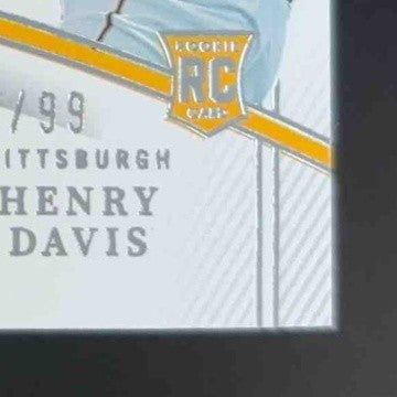 2023 National Treasures Henry Davis Rookie Material Signatures 58/99 Pirates - Sports Cards