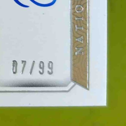 2023 National Treasures Jake Haener Rookie Material Signatures RPS 7/99 Auto - Sports Cards