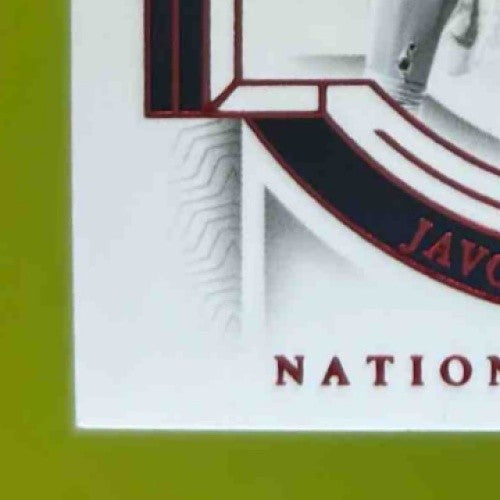 2023 National Treasures Javonte Williams Jersey Number Red /33 #29 Denver Bronco - Sports Cards