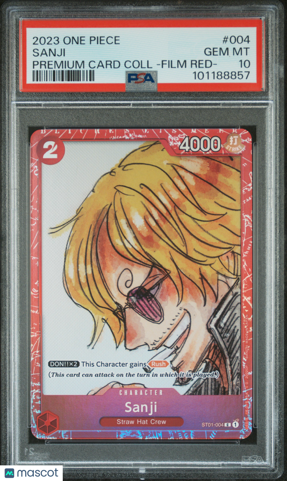 2023 One Piece Premium Card Collection Film Red- Sanji PSA 10 GEM MINT - Graded TCG/CCG