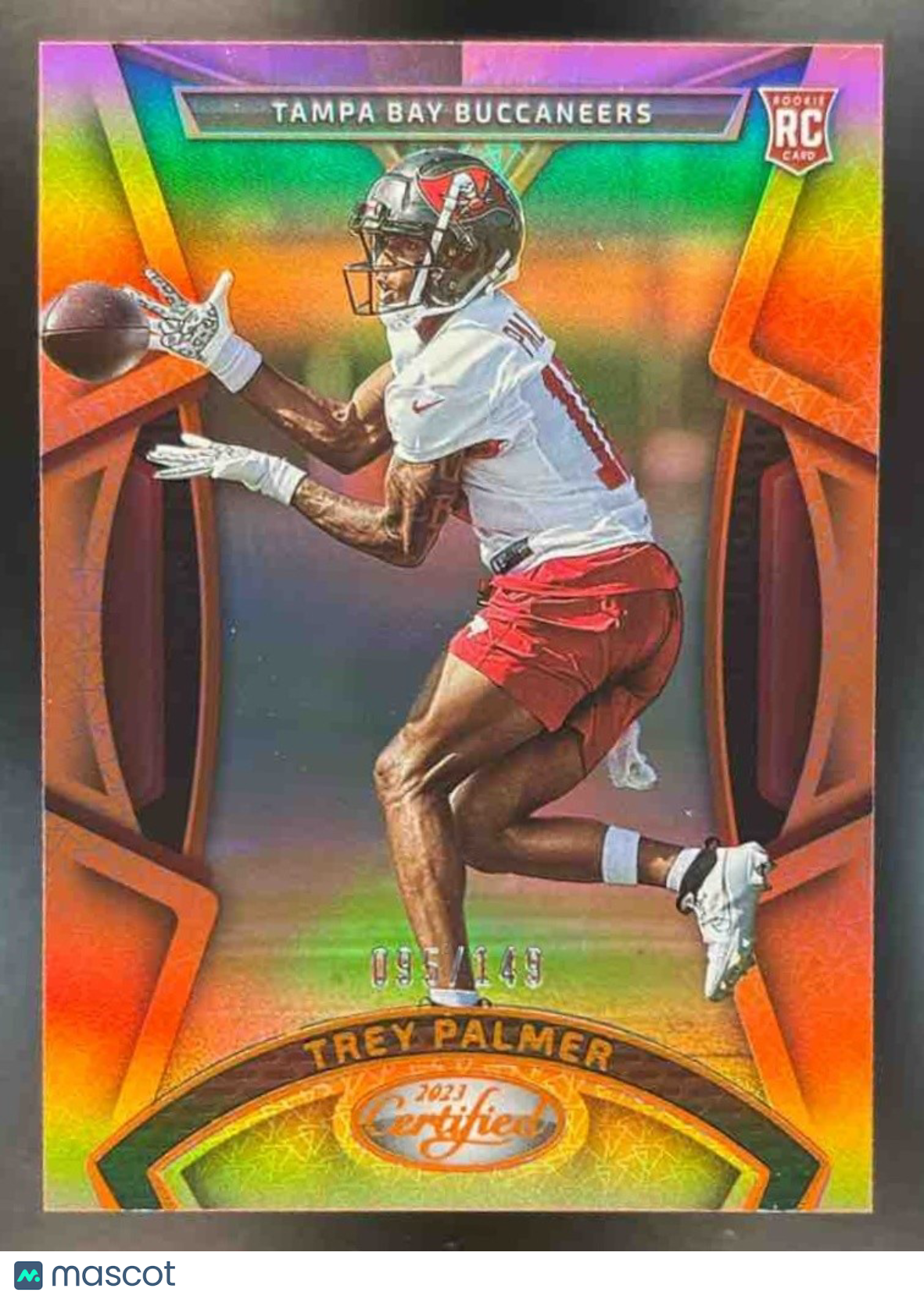 2023 Panini Certified Trey Palmer Orange Mirror /149 #122 RC Tampa Bay Buccaneer - Sports Cards