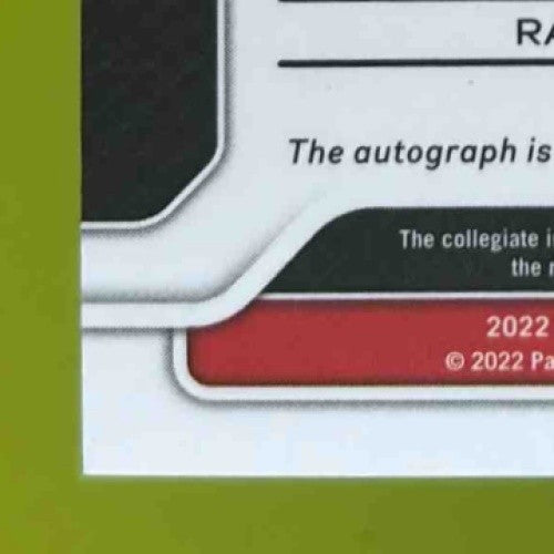 2023 Panini Chronicles Draft Picks Levi Lewis 2022 Prizm Signatures Red Ice - Sports Cards