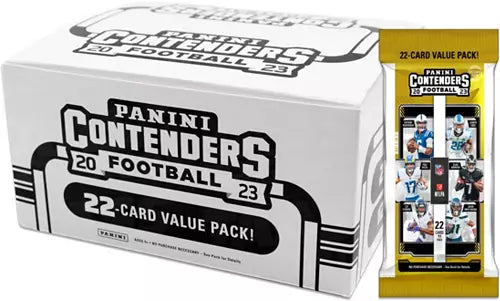 2023 Panini Contenders NFL Football Fat Pack Value Cello Box (12 Packs - Sealed from DickandJanescom - NFL Mega Box