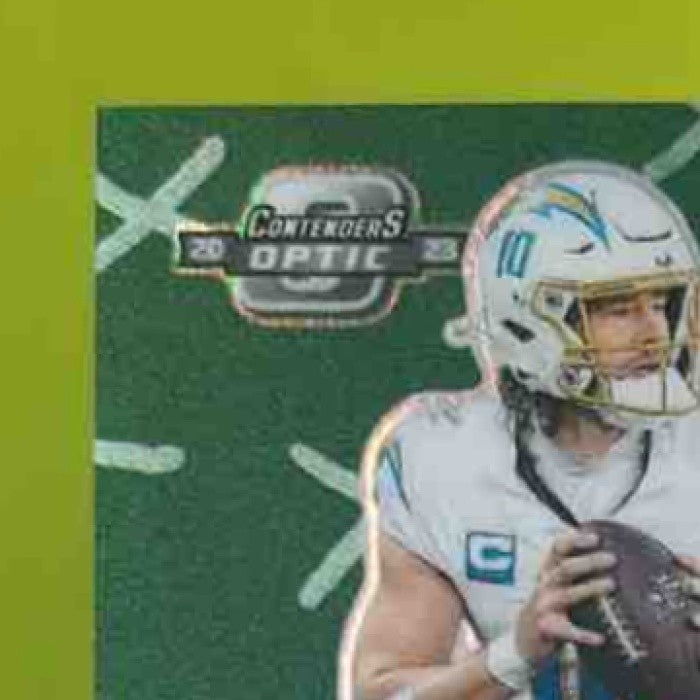 2023 Panini Contenders Optic Justin Herbert X’s and O’s Gold /10 Chargers - Sports Cards