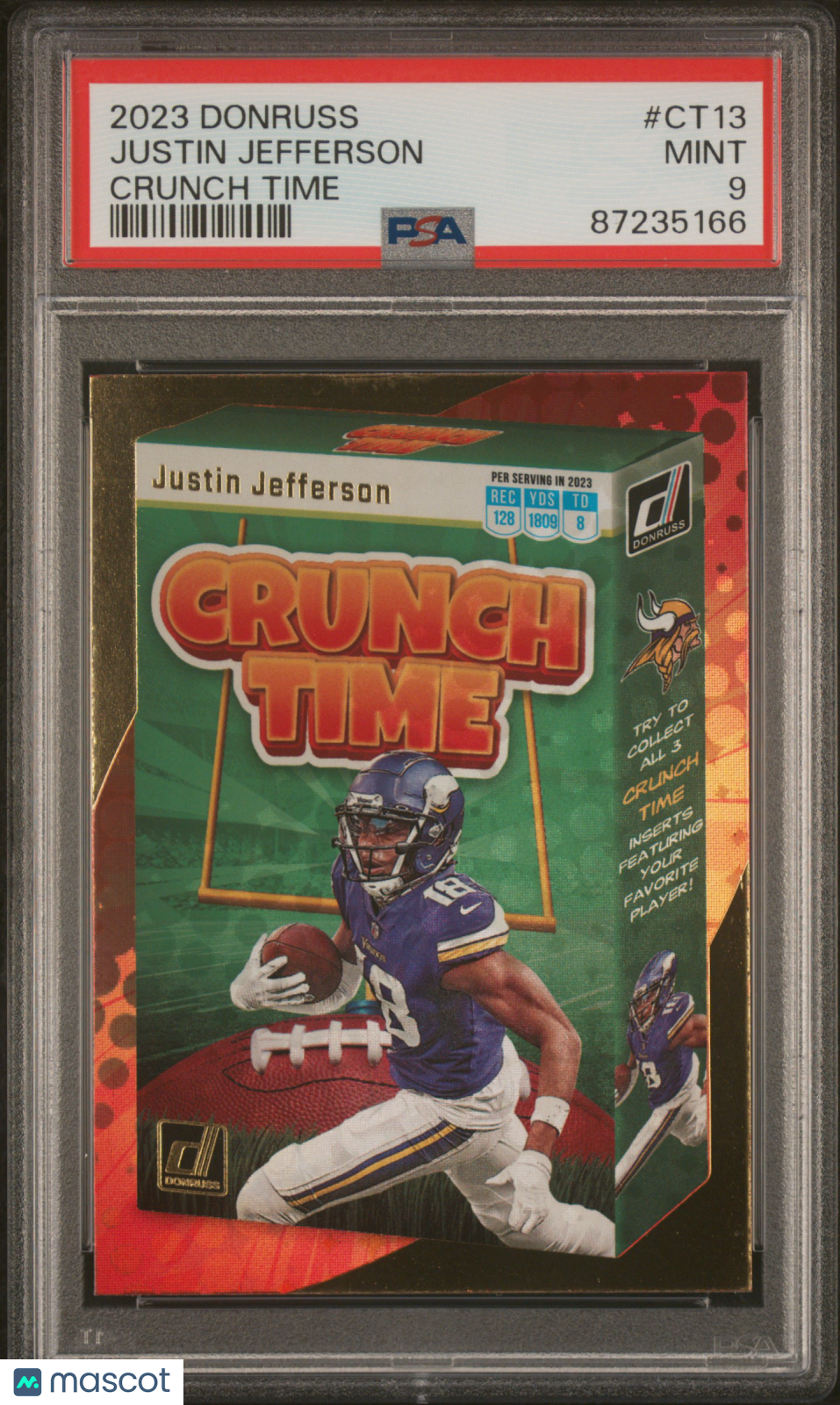 2023 Panini Donruss Crunch Time Justin Jefferson #CT13 PSA 9 - Graded Sports Cards