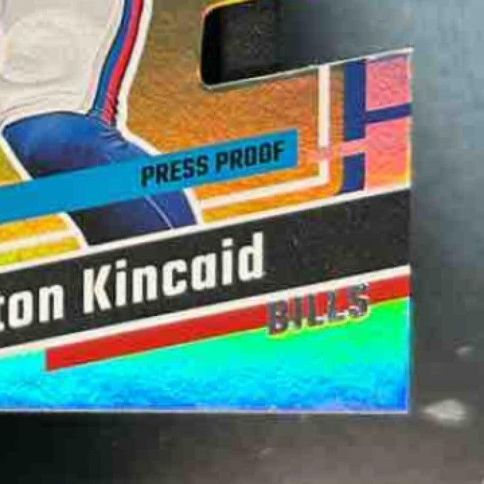 2023 Panini Donruss Dalton Kincaid Press Proof Silver Die Cut /75 #308 RC Bills - Sports Cards