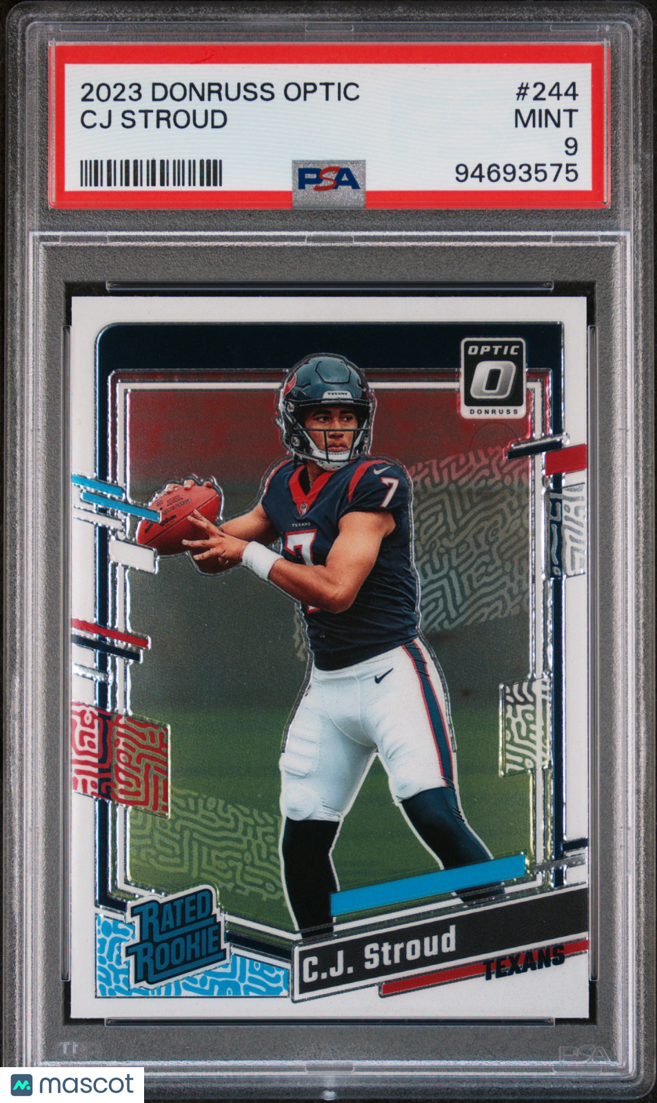 2023 Panini Donruss Optic CJ Stroud Rookie #244 PSA 9 Houston Texans - Graded Sports Cards