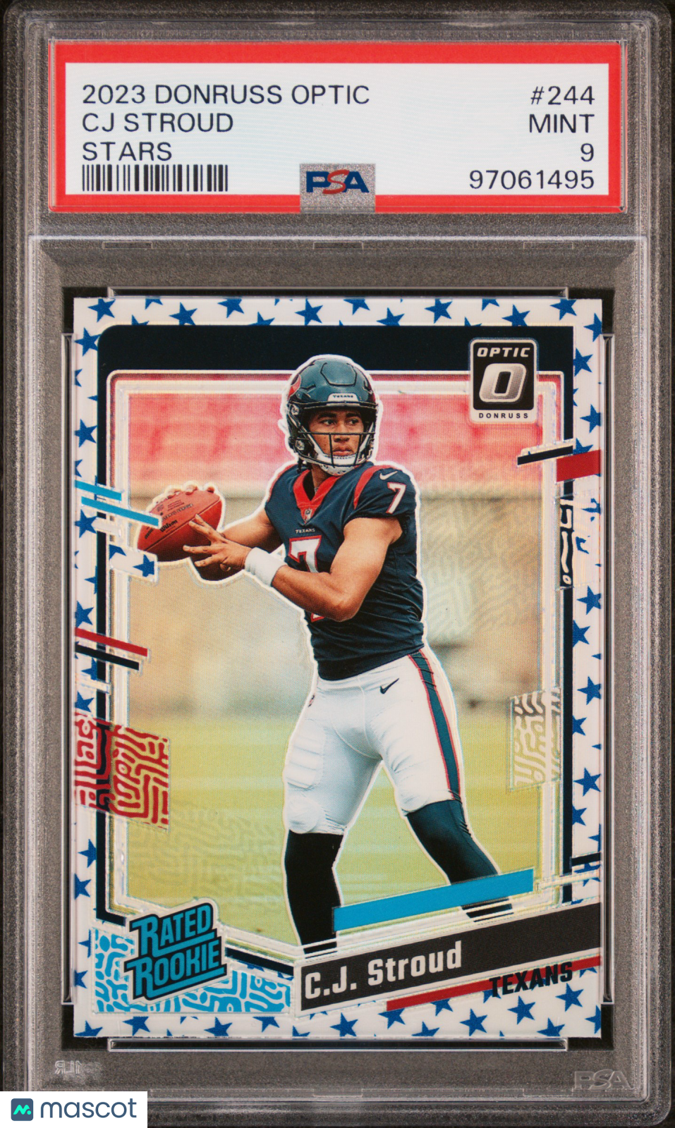 2023 Panini Donruss Optic CJ Stroud Stars #244 PSA 9 - Graded Sports Cards