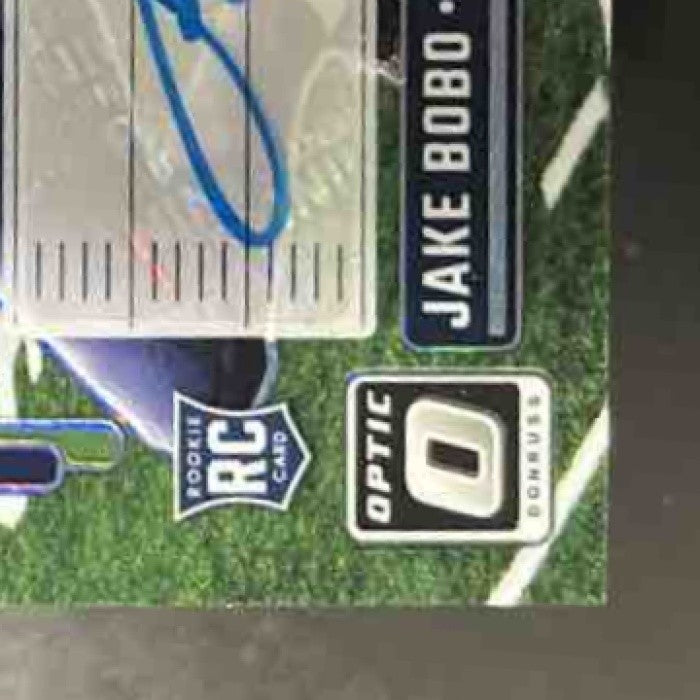2023 Panini Donruss Optic Jake Bobo Hash Marks #HM-21 Auto RC Seattle Seahawks - Sports Cards