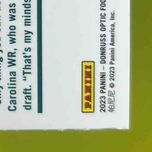 2023 Panini Donruss Optic Jonathan Mingo Mythical #24 RC Carolina Panthers - Sports Cards