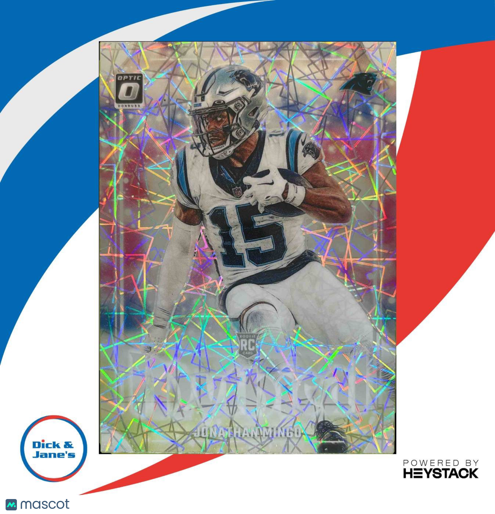 2023 Panini Donruss Optic Jonathan Mingo Mythical #24 RC Carolina Panthers - Sports Cards