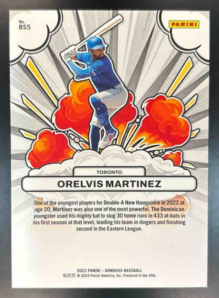 2023 Panini Donruss Orelvis Martinez Bomb Squad /999 #BS5 Toronto Blue Jays - Sports Cards