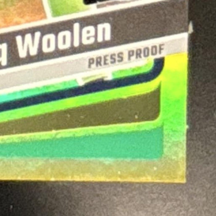 2023 Panini Donruss Tariq Woolen Press Proof Gold Die Cut /25 #263 Seahawks - Sports Cards