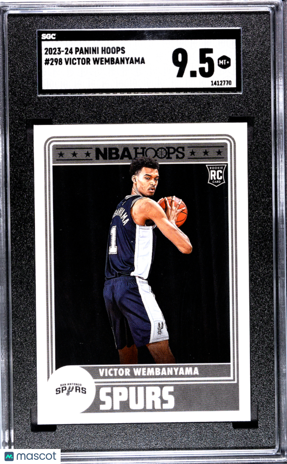 2023 Panini Hoops Victor Wembanyama Rookie #298 SGC 9.5 San Antonio Spurs - Graded Sports Cards