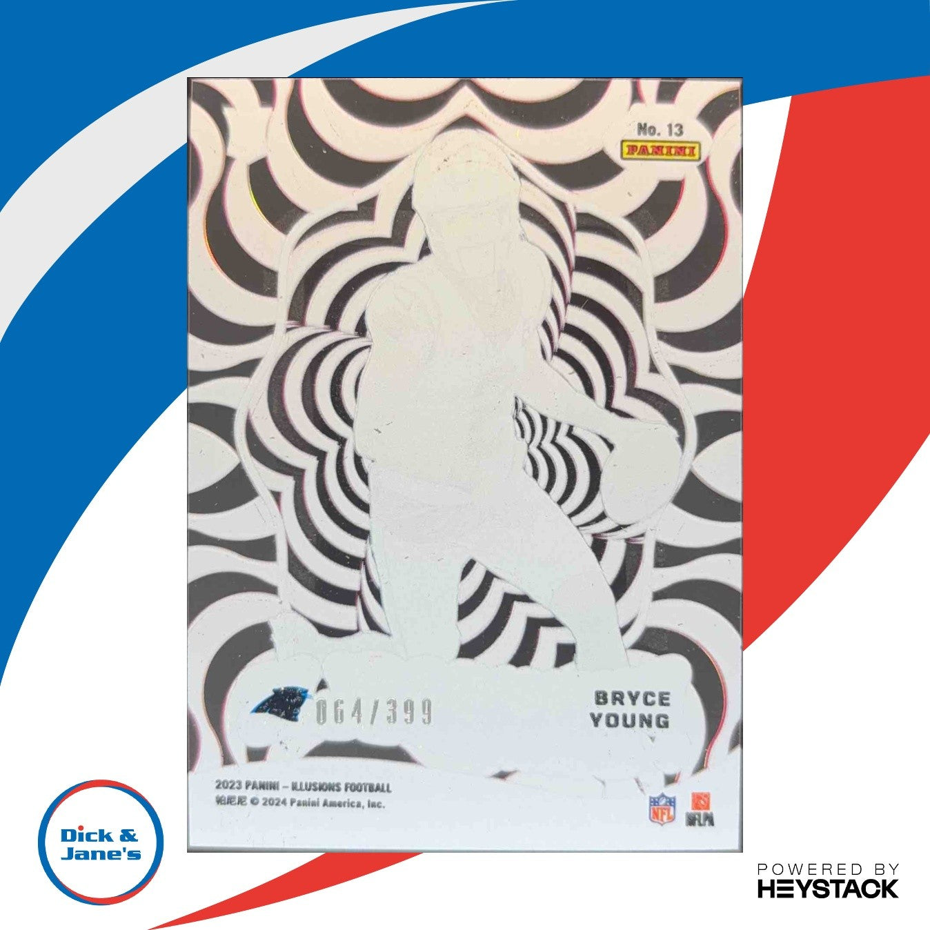 2023 Panini Illusions Bryce Young Funkadelic Pink 64/399 RC Carolina Panthers - Sports Cards