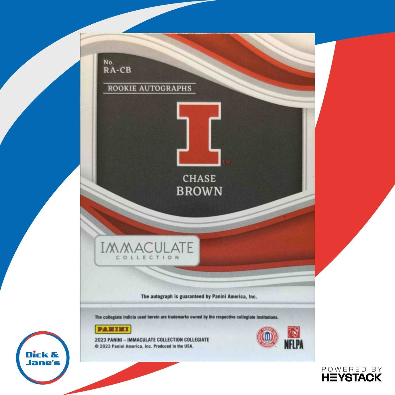 2023 Panini Immaculate Collection Collegiate Chase Brown Rookie Auto 2/99 RC - Sports Cards