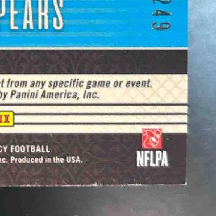 2023 Panini Legacy Tyjae Spears Futures Dual Patch Auto /249 MEM RC Titans - Sports Cards