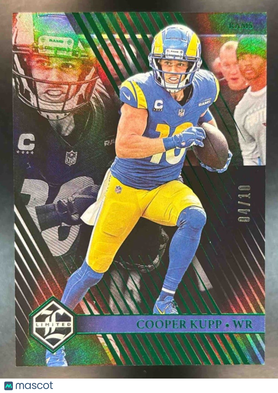 2023 Panini Limited Cooper Kupp Emerald Spotlight /10 #63 Los Angeles Rams - Sports Cards