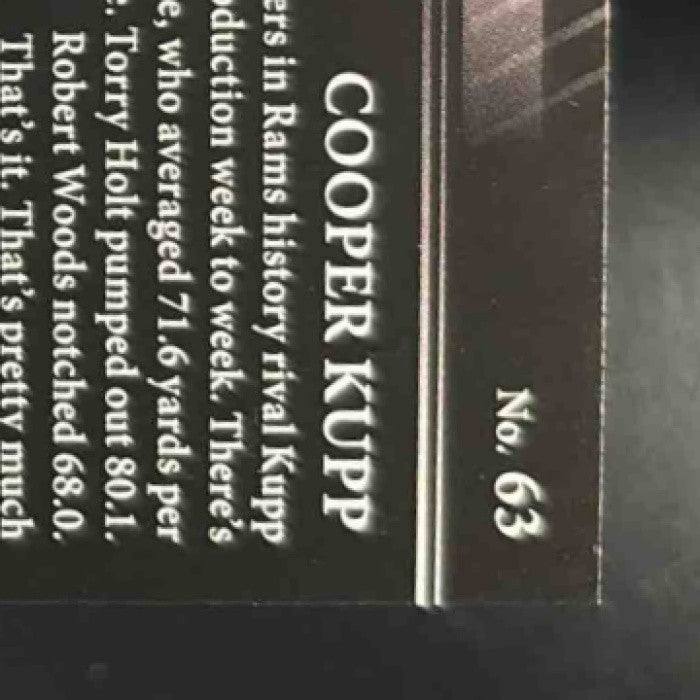 2023 Panini Limited Cooper Kupp Emerald Spotlight /10 #63 Los Angeles Rams - Sports Cards