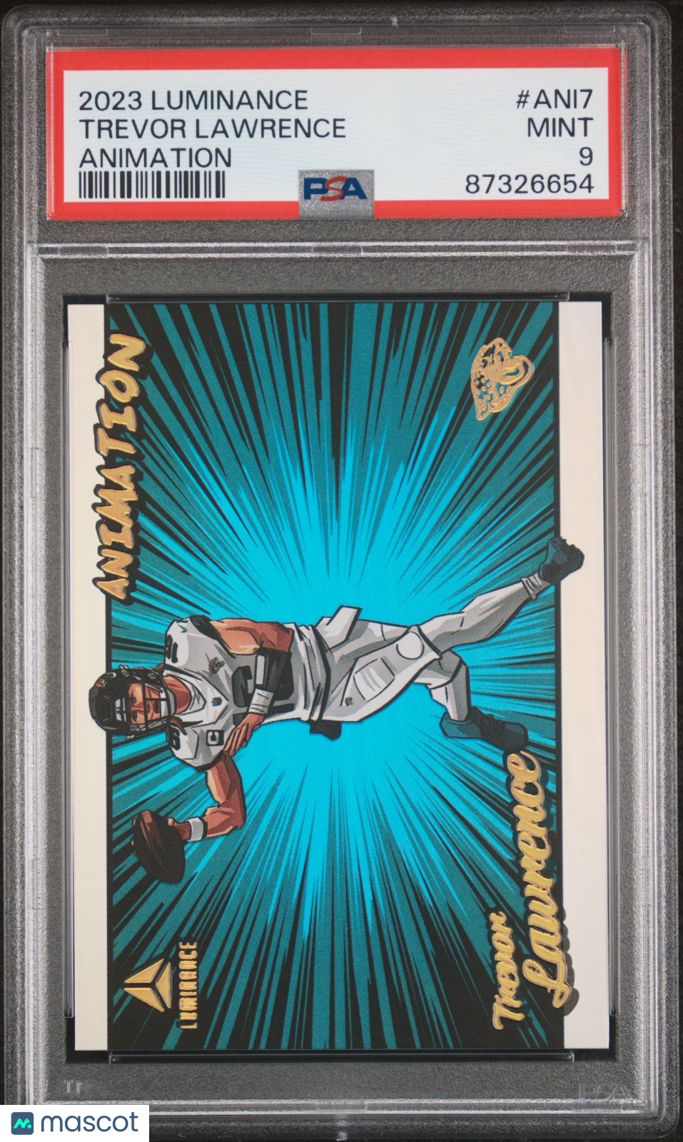 2023 Panini Luminance Animation Trevor Lawrence #ANI7 PSA 9 Jaguars CASE HIT! - Graded Sports Cards
